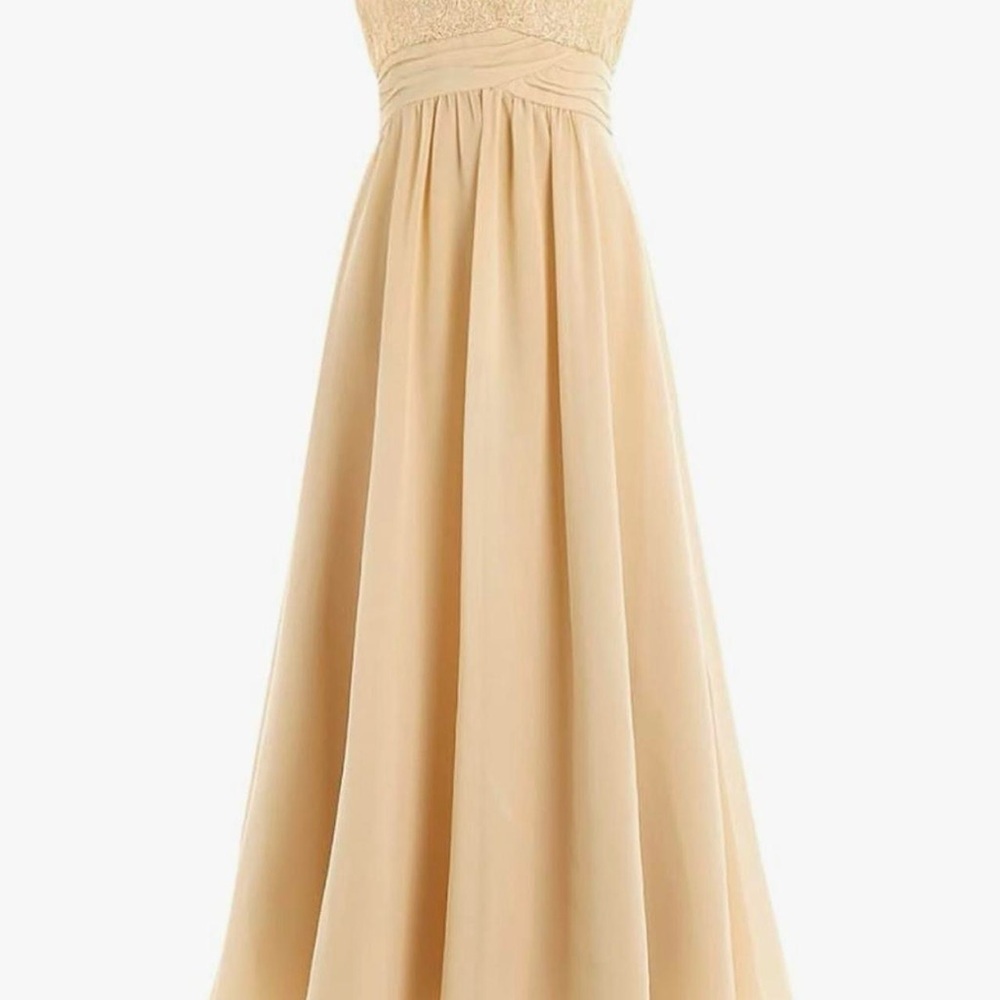 2 Elegant Beige Maxi Dress